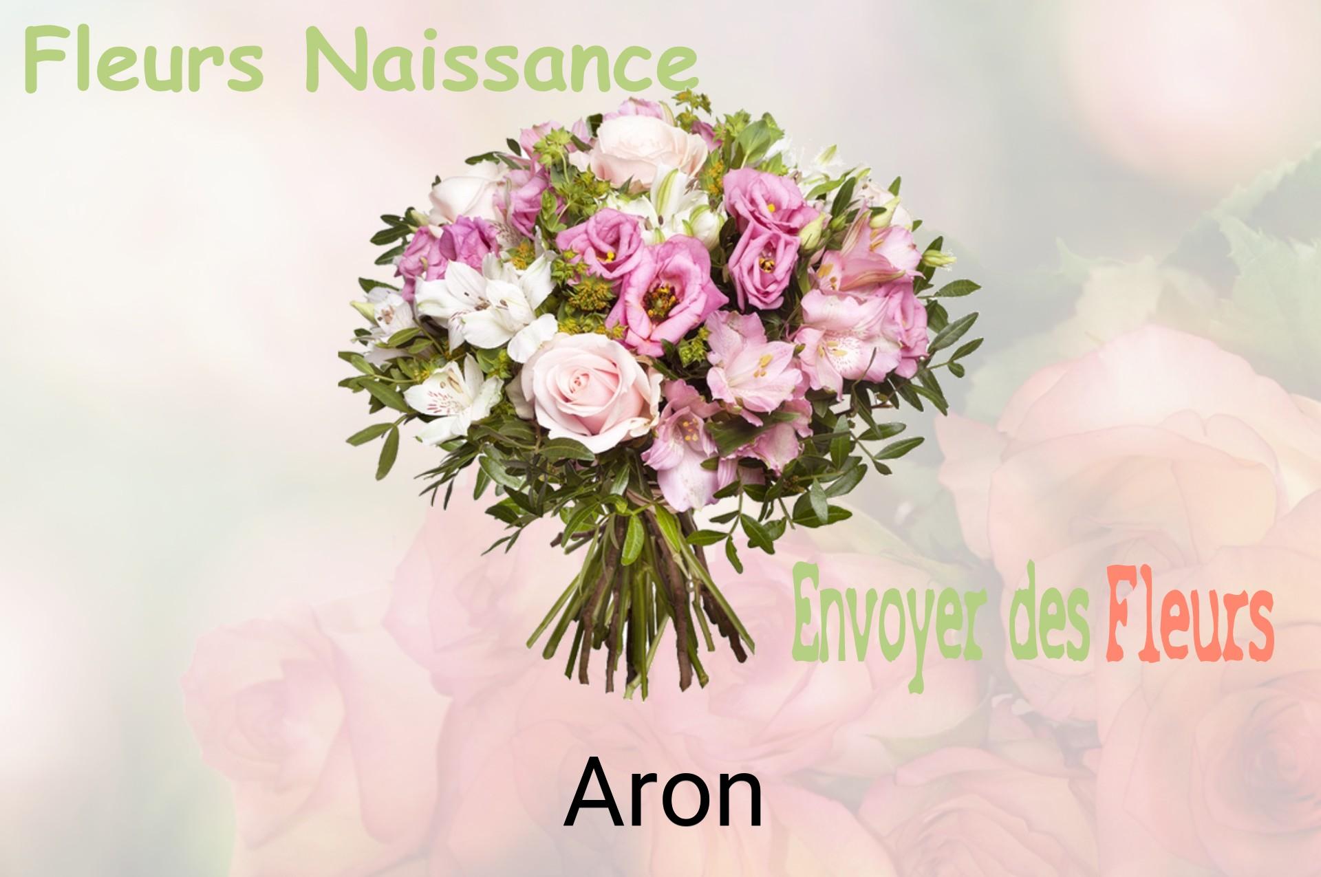 Bouquet de fleurs de naissance livré à Aron